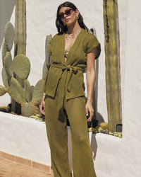 Positano Pants - Pistachio
