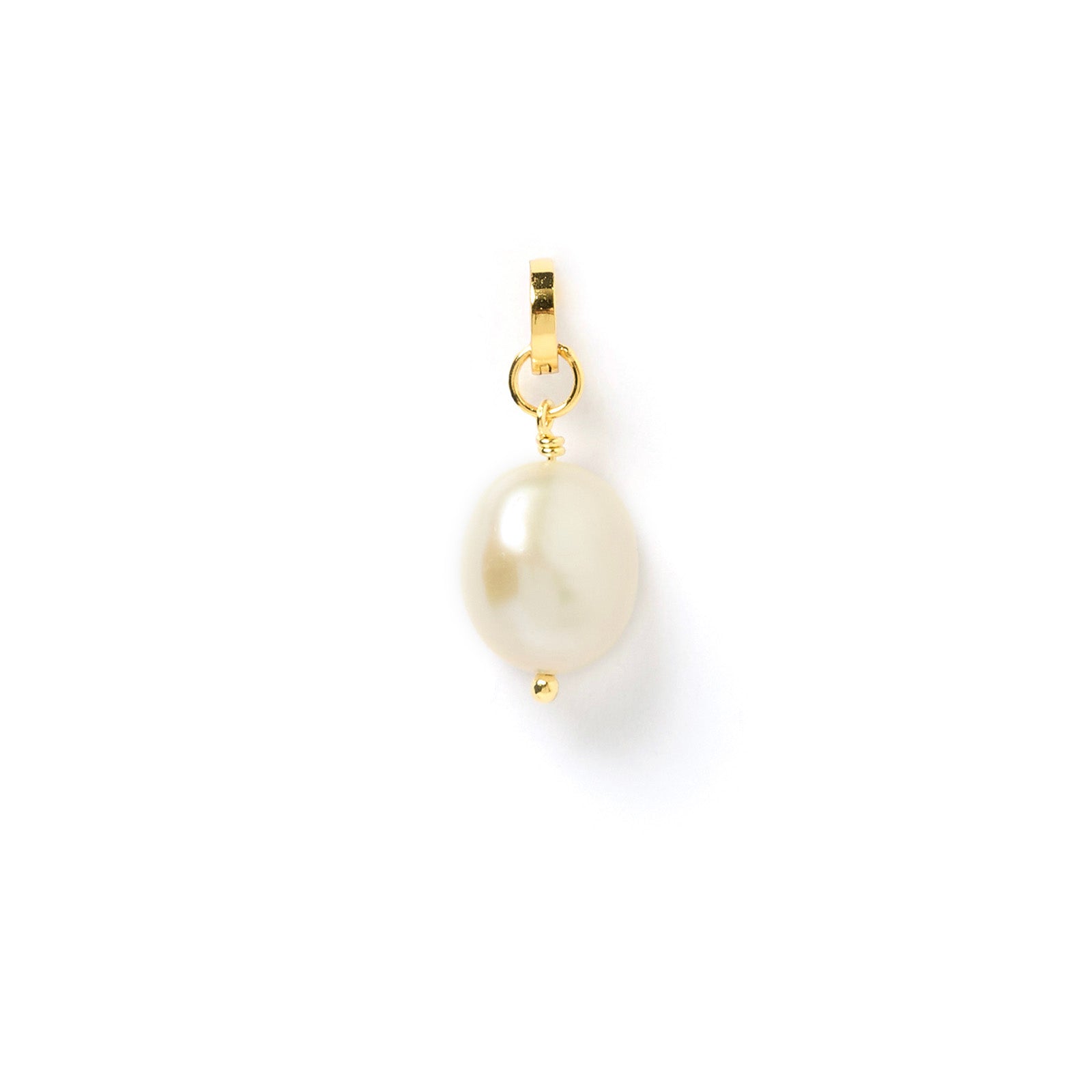 Arms Of Eve handmade Akira pearl charm on gold mounting clip