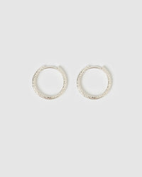 Arabella Silver Hoop Earrings
