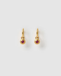 Crushed Birthstone Earrings