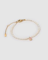 Kiki Pearl Heart Bracelet