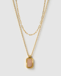Matteo Necklace Stack - Rose