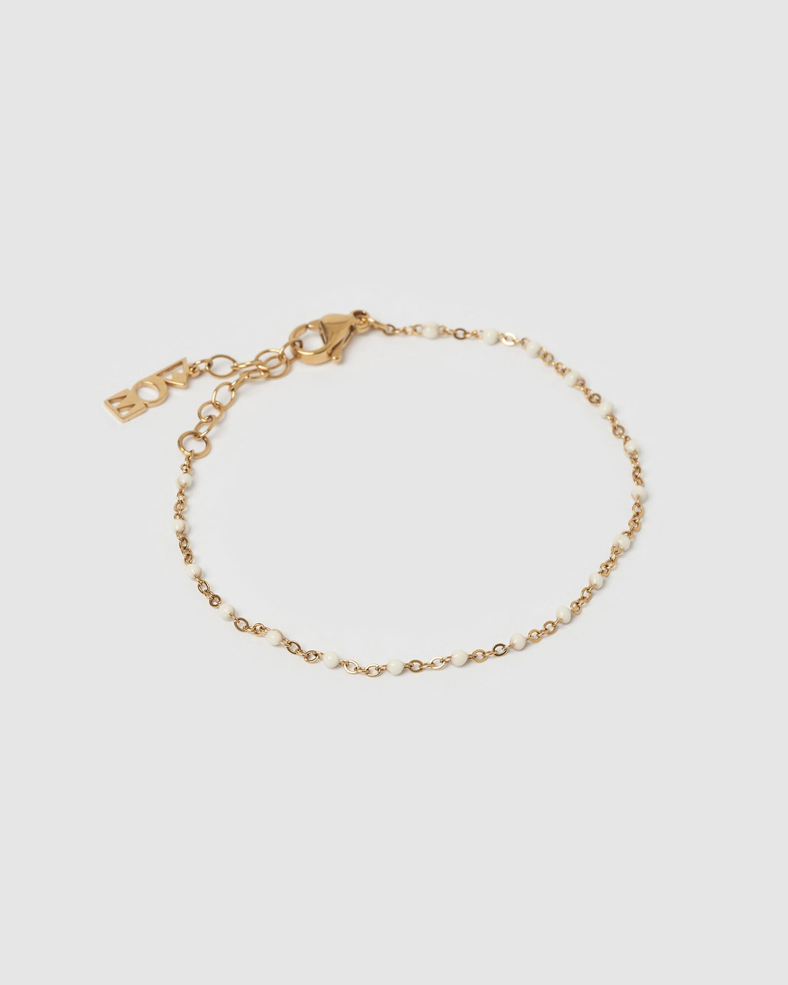 Peggy Gold and Enamel Bracelet - Vanilla