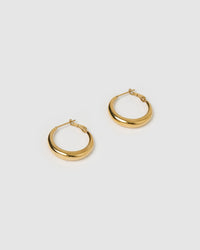 Riley Gold Hoop Earrings - Small