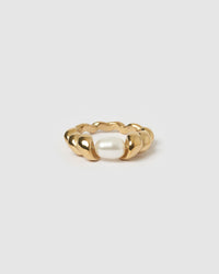 Riviera Gold and Pearl Ring
