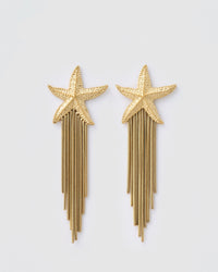 Shooting Star Gold Earrings