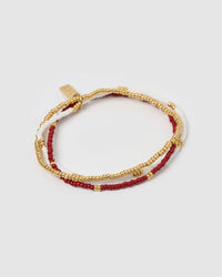 Sunny Bracelet Set - Burgundy