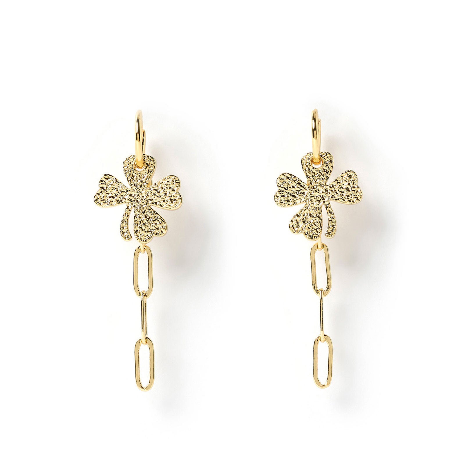 Bransby Gold Clover Earrings