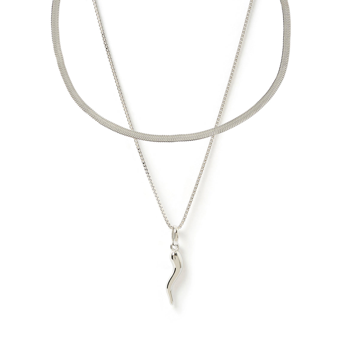 Fortune Necklace Stack - Silver