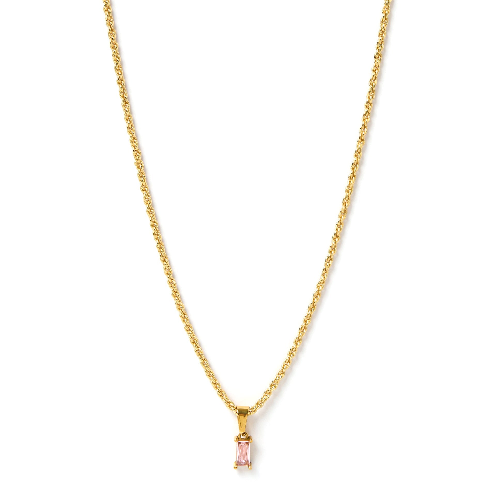 Gia Gold Necklace - Rose