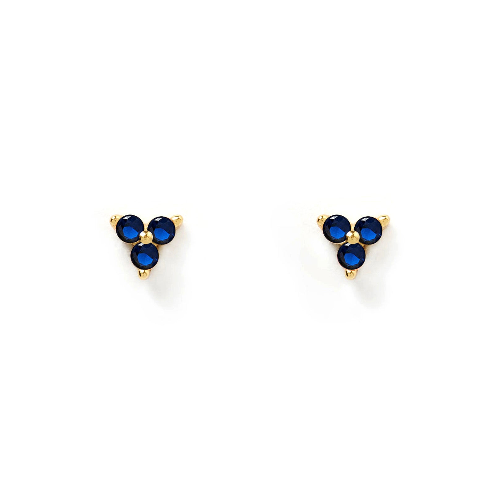Cassia Stud Earrings - Sapphire