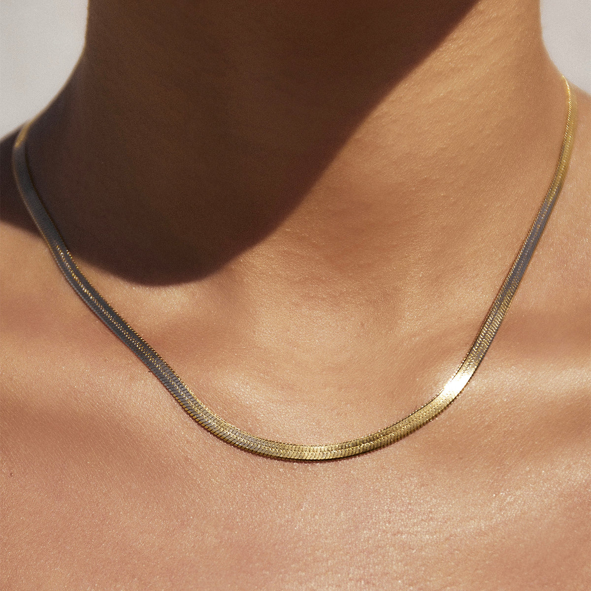 Sylvia Gold Snake Chain Necklace - Arms Of Eve