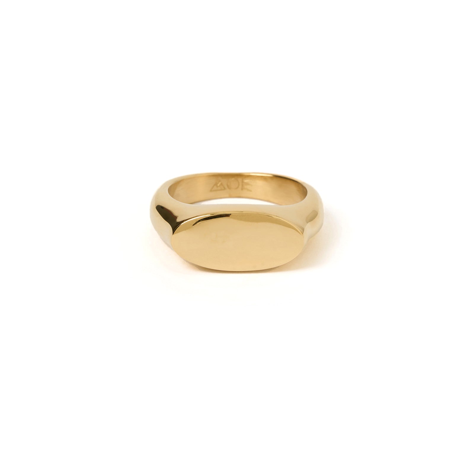 Aster Gold Signet Ring