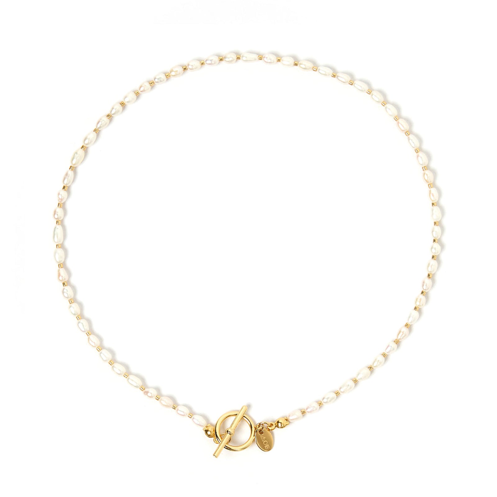 Arms Of Eve elegant Bahamas pearl and gold necklace with various clasps and bead styles