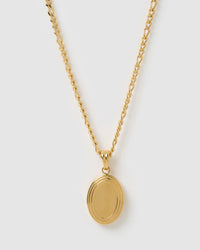 Classic Gold Locket Necklace