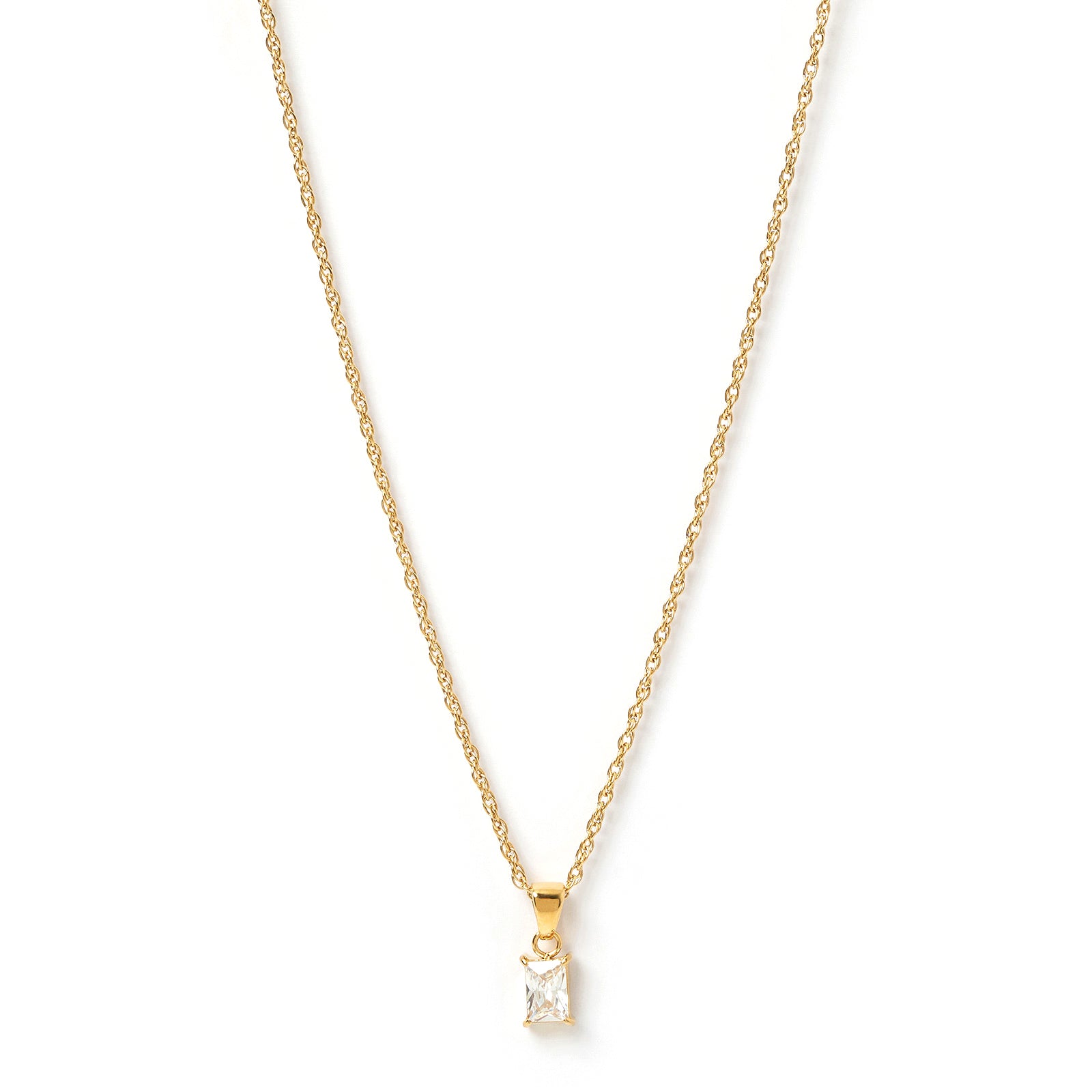 Gia Gold Necklace - Stone