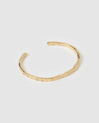 Helios Gold Cuff Bracelet