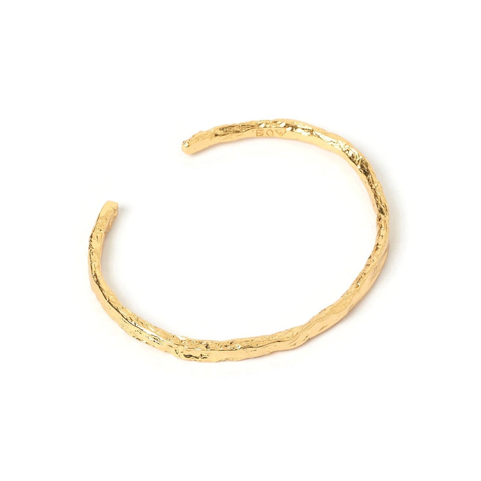 Arms Of Eve stunning Helios gold bracelet with a unique rough texture, perfect for adding a touch of elegance to any outfit