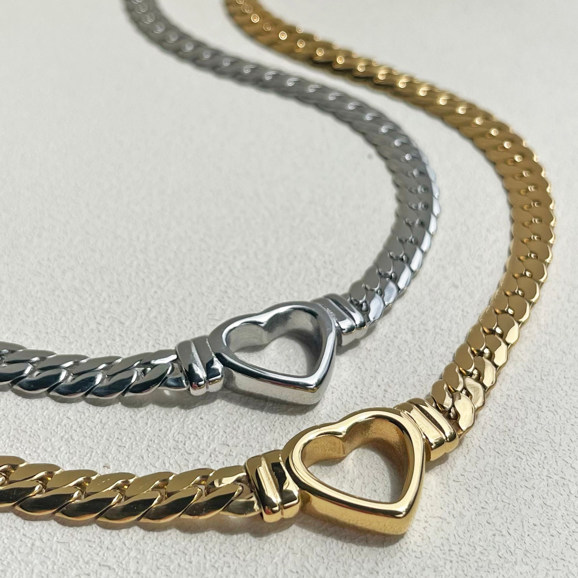 Valentine Heart Necklace - Silver