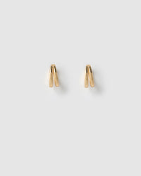 Jean Gold Huggie Earrings