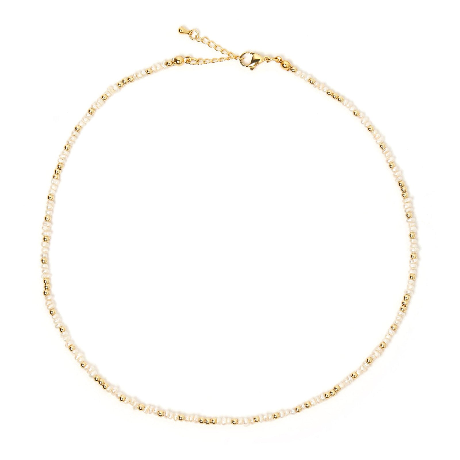 Lucia Pearl and Gold Necklace