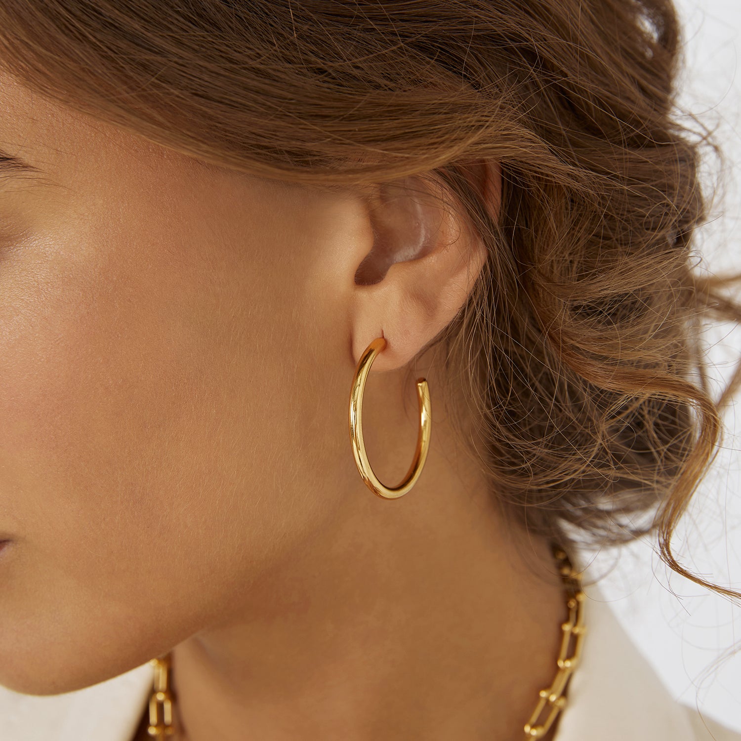 Harper Hoop Earrings - Gold