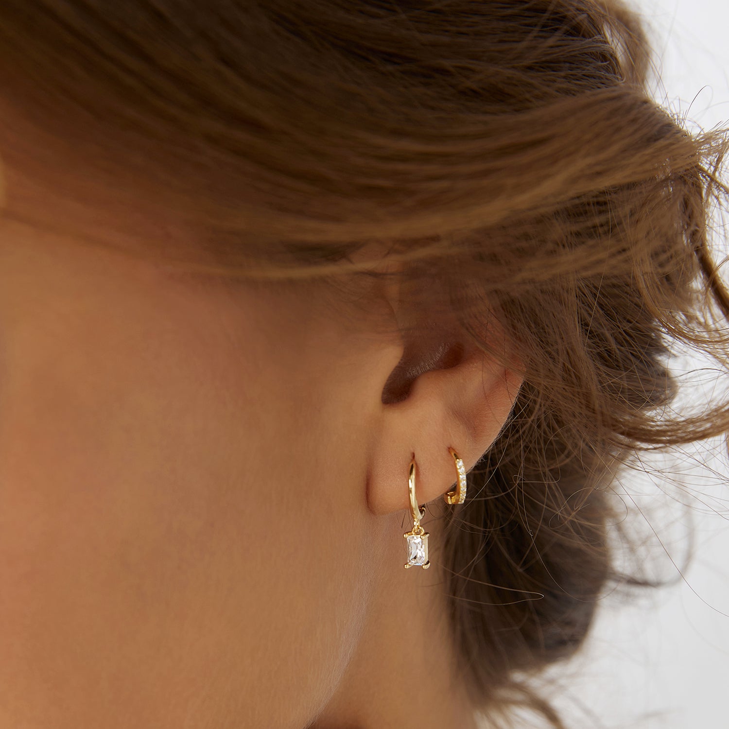 Pip Gold Charm Earrings