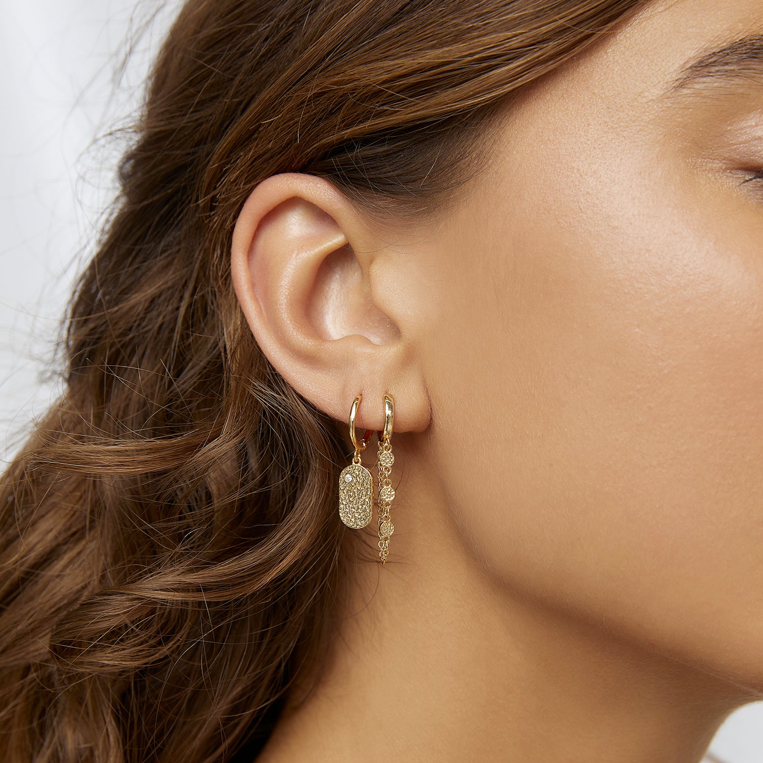 Mendoza Gold Huggie Earrings
