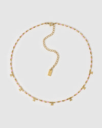 Natalia Gold Necklace - Peony