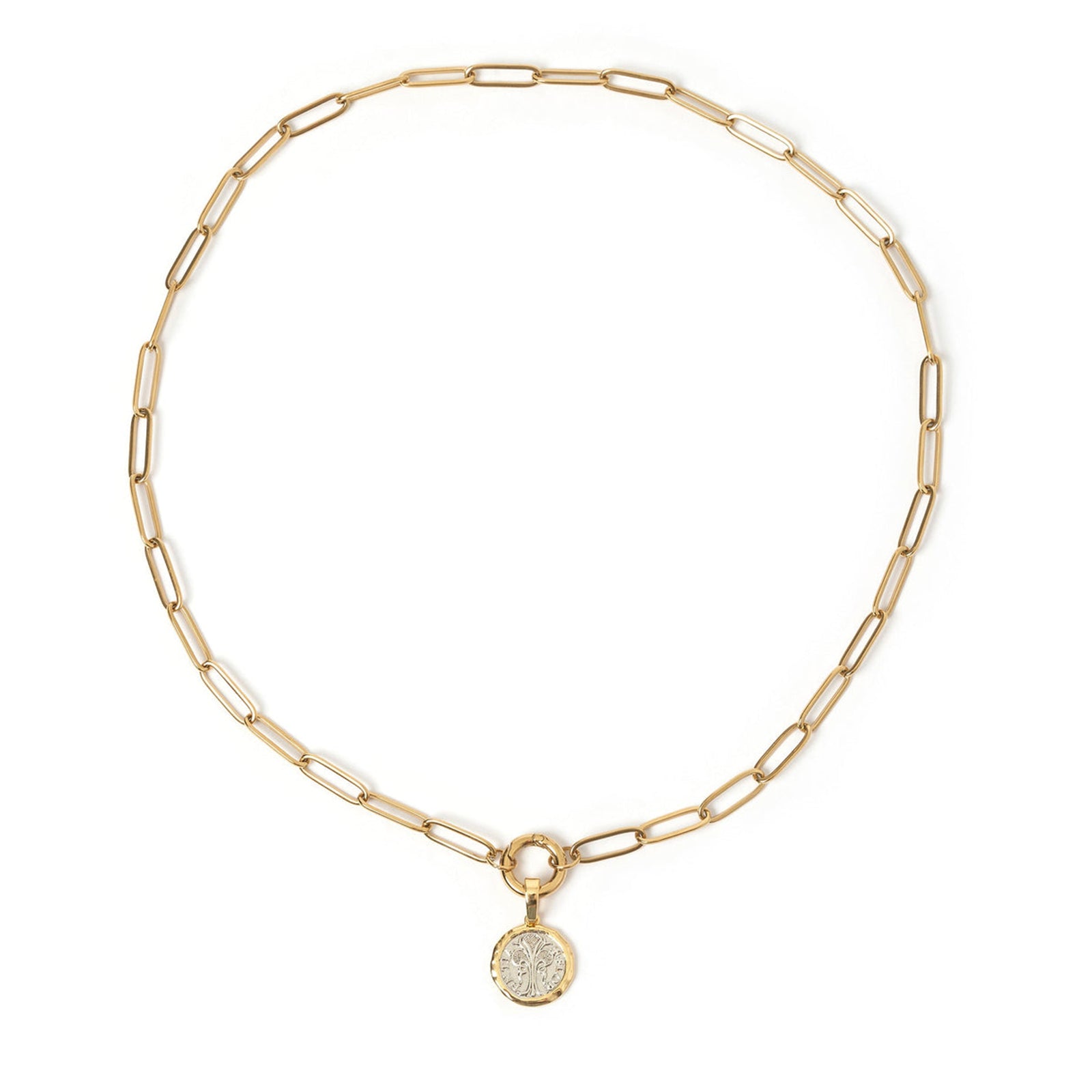 Piccolo Clip Charm Gold Necklace