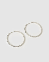 Sebastian Silver Hoop Earrings