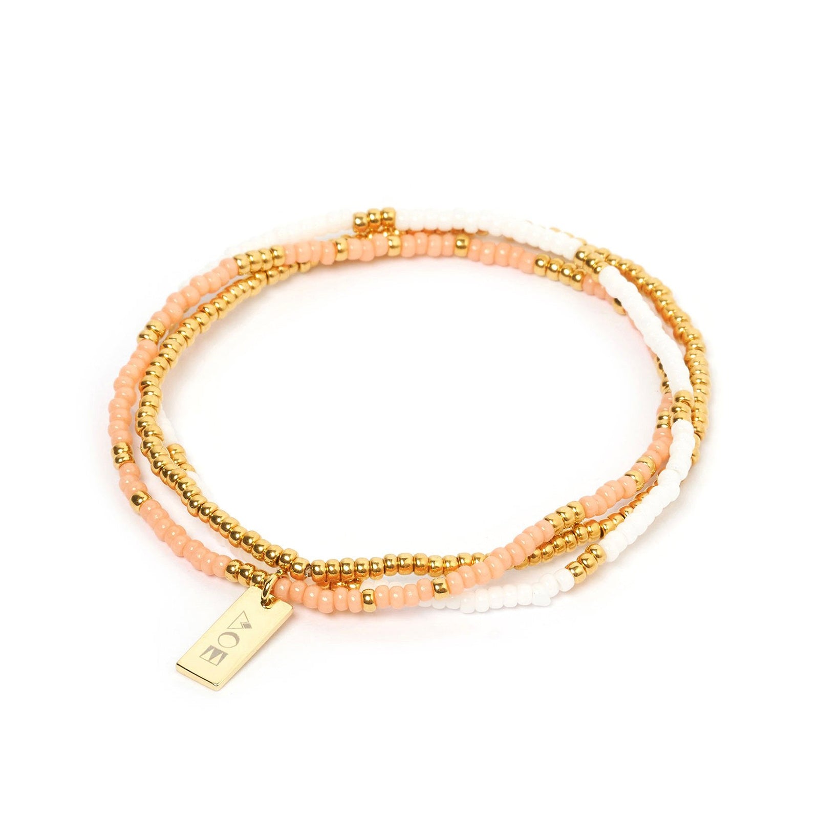 Sunny Bracelet Set - Coral