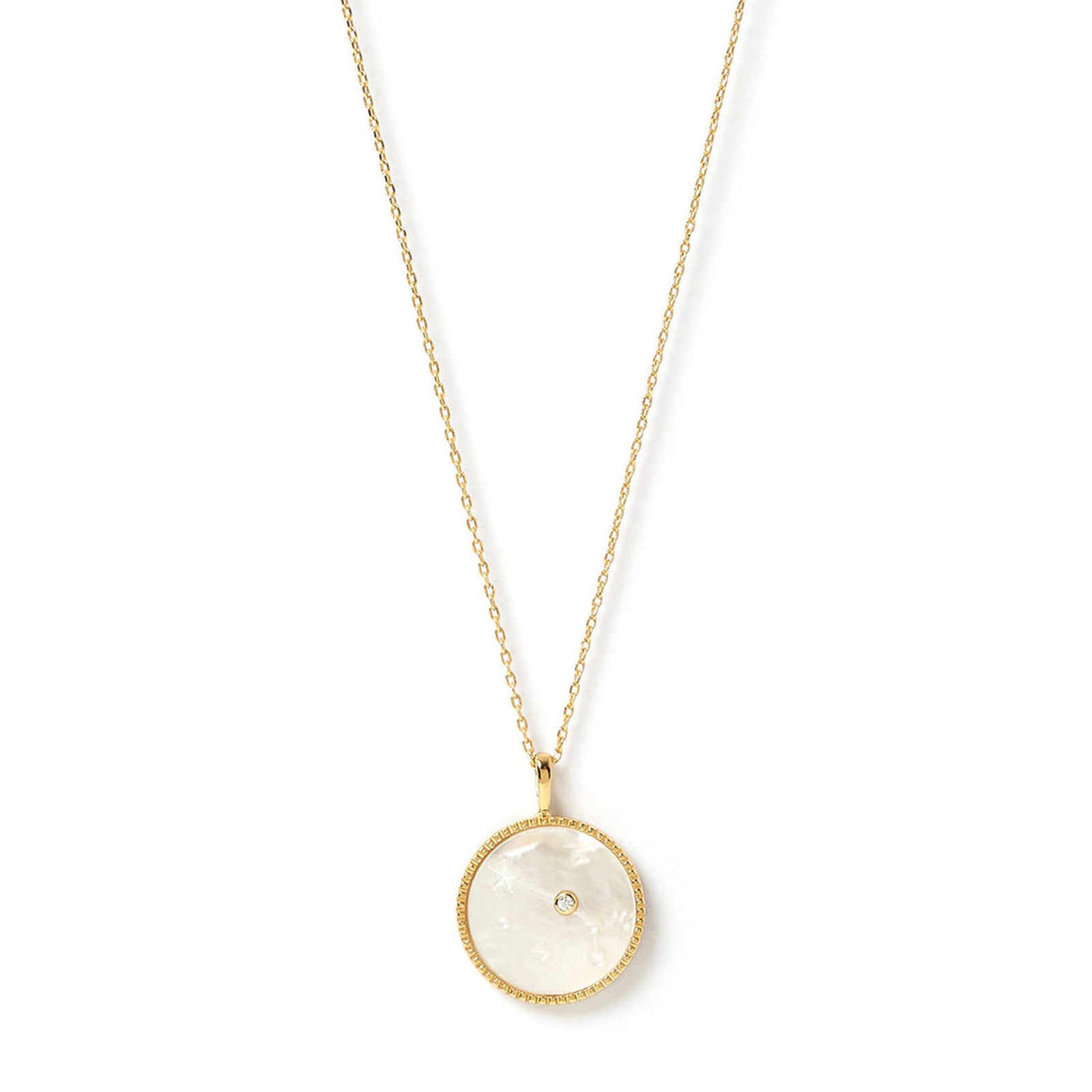 Zodiac Pearl Charm Necklace