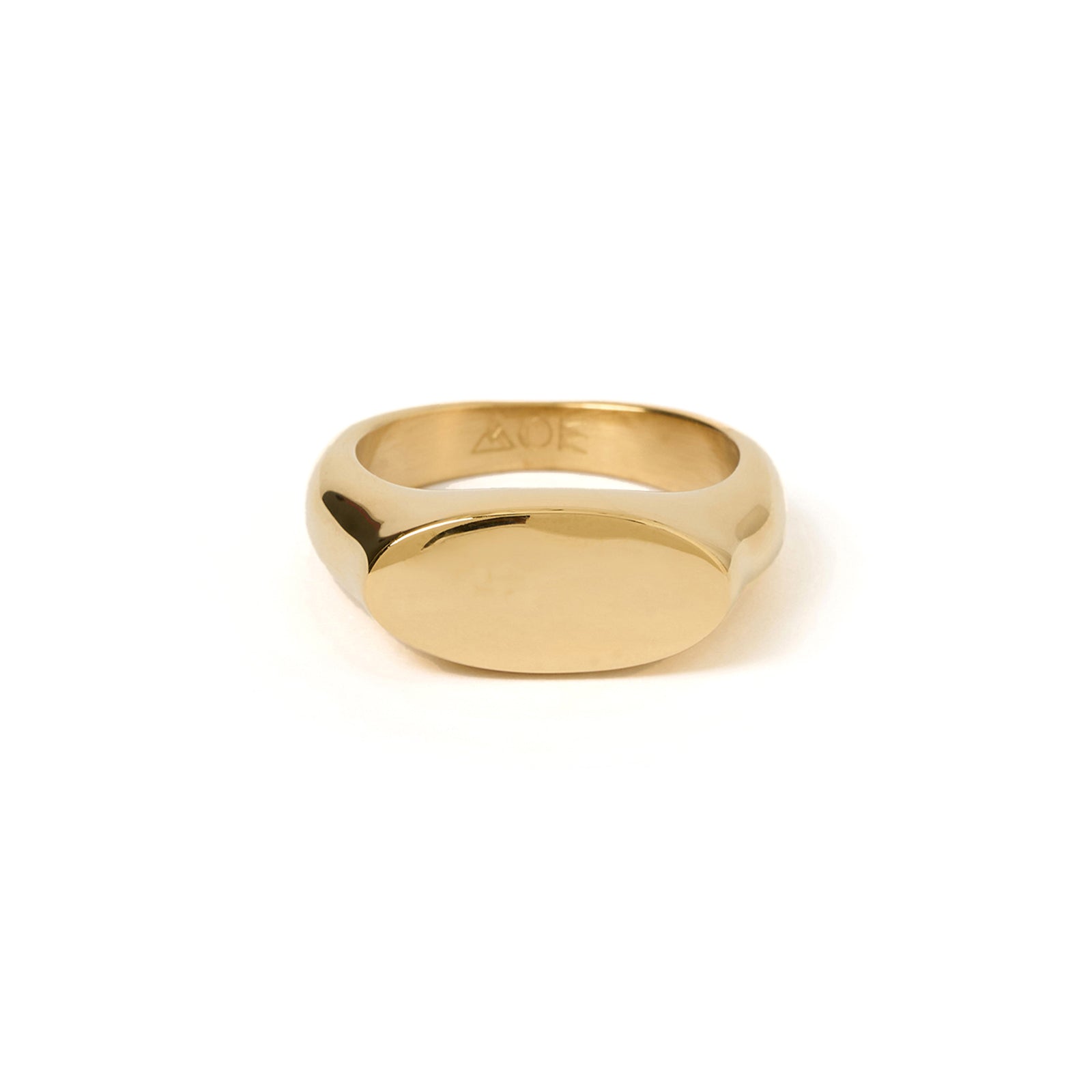Aster Gold Signet Ring