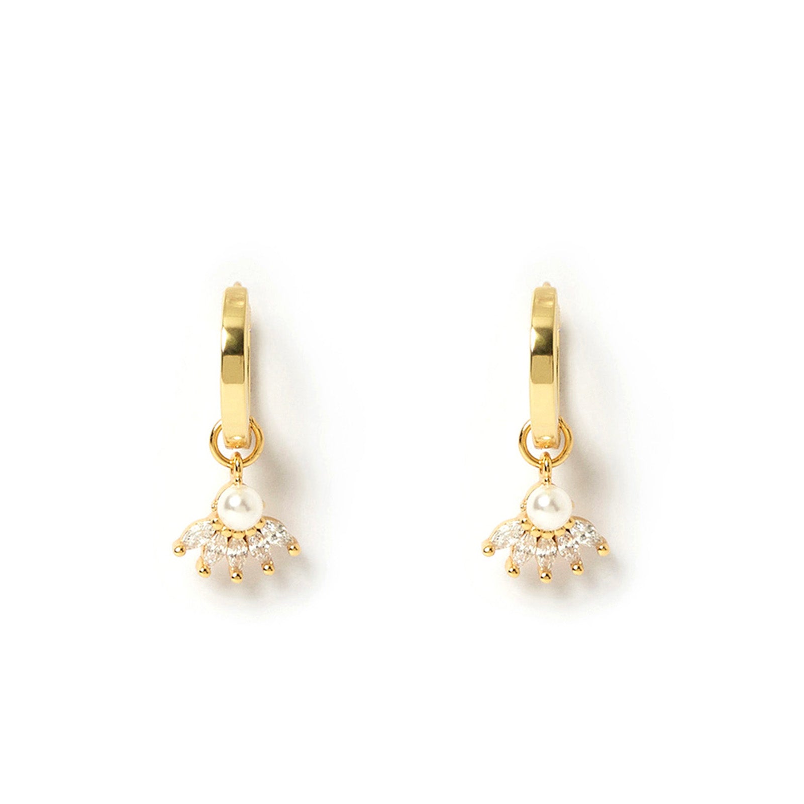Della Gold Charm Earrings