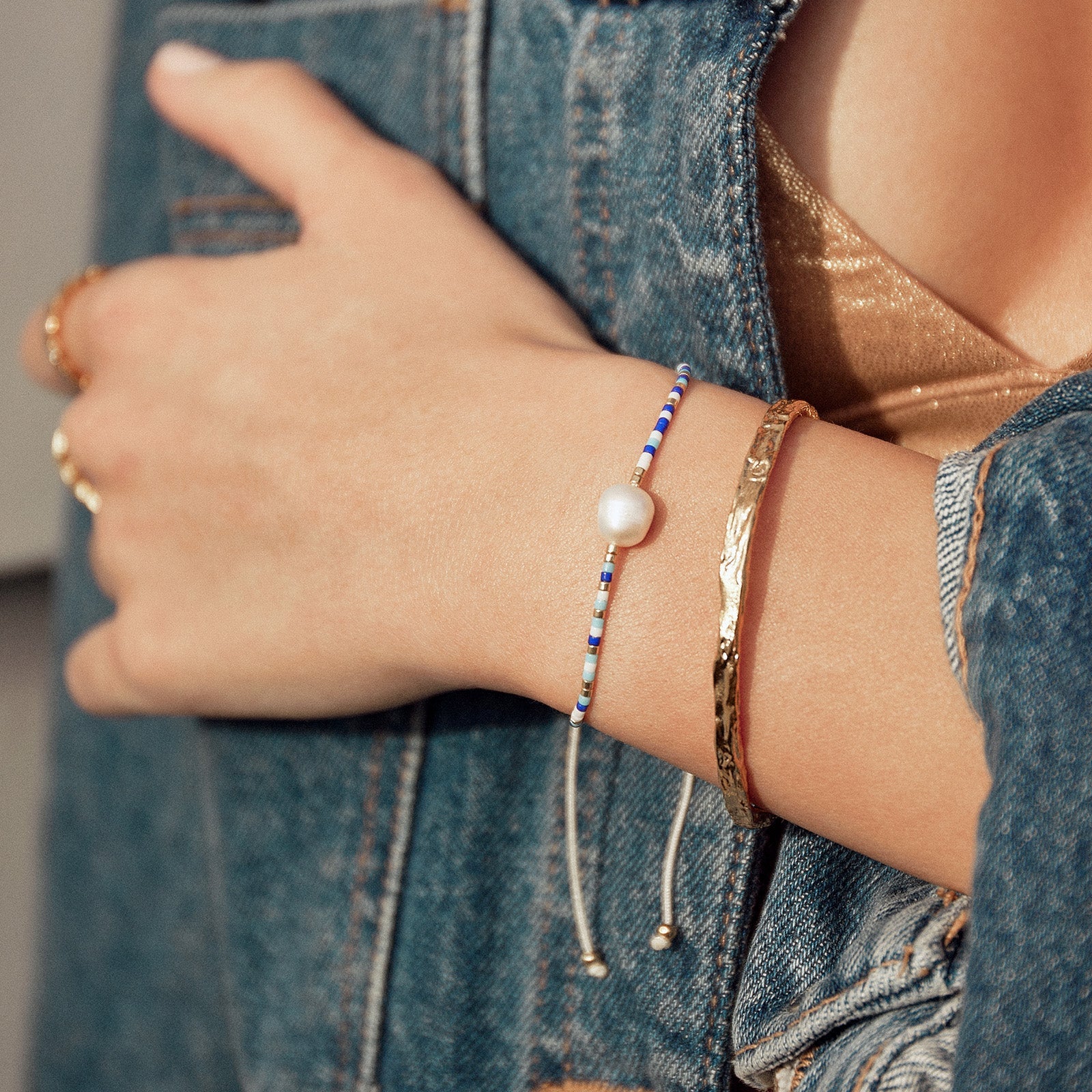 Summer Bracelet Stack - Blue