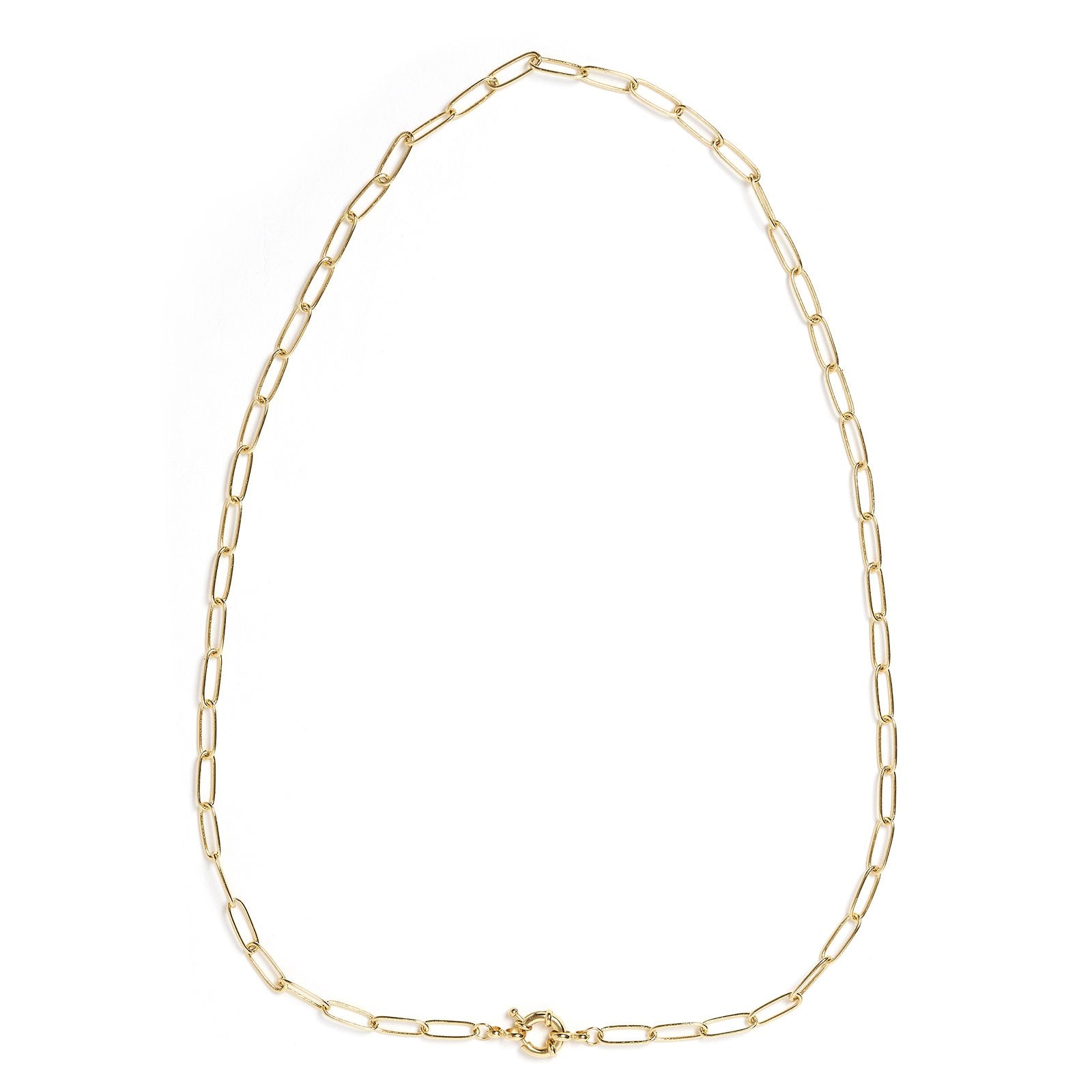 Large Boca Gold Stacking Chain Necklace