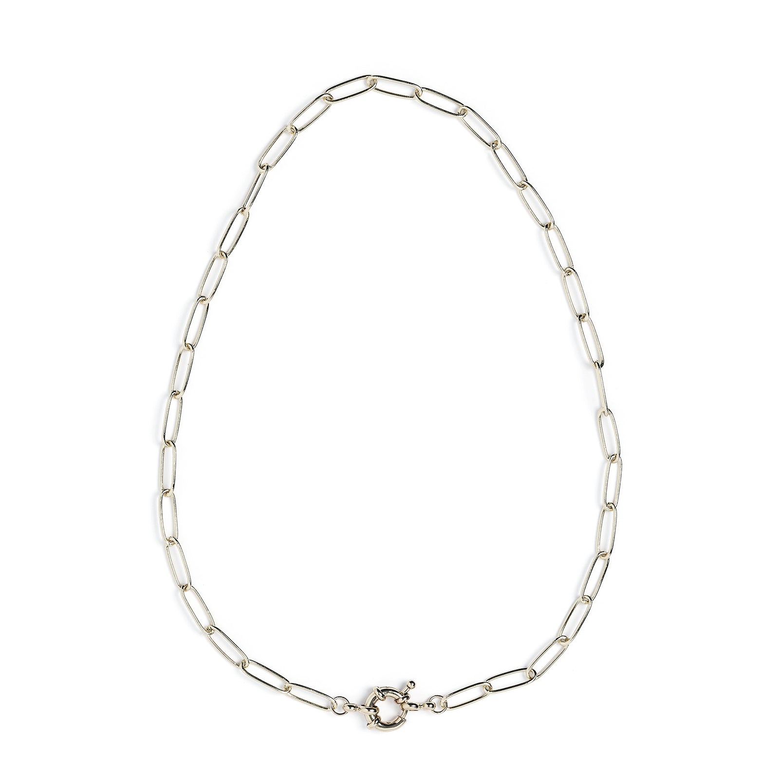 Boca Silver Stacking Chain Necklace