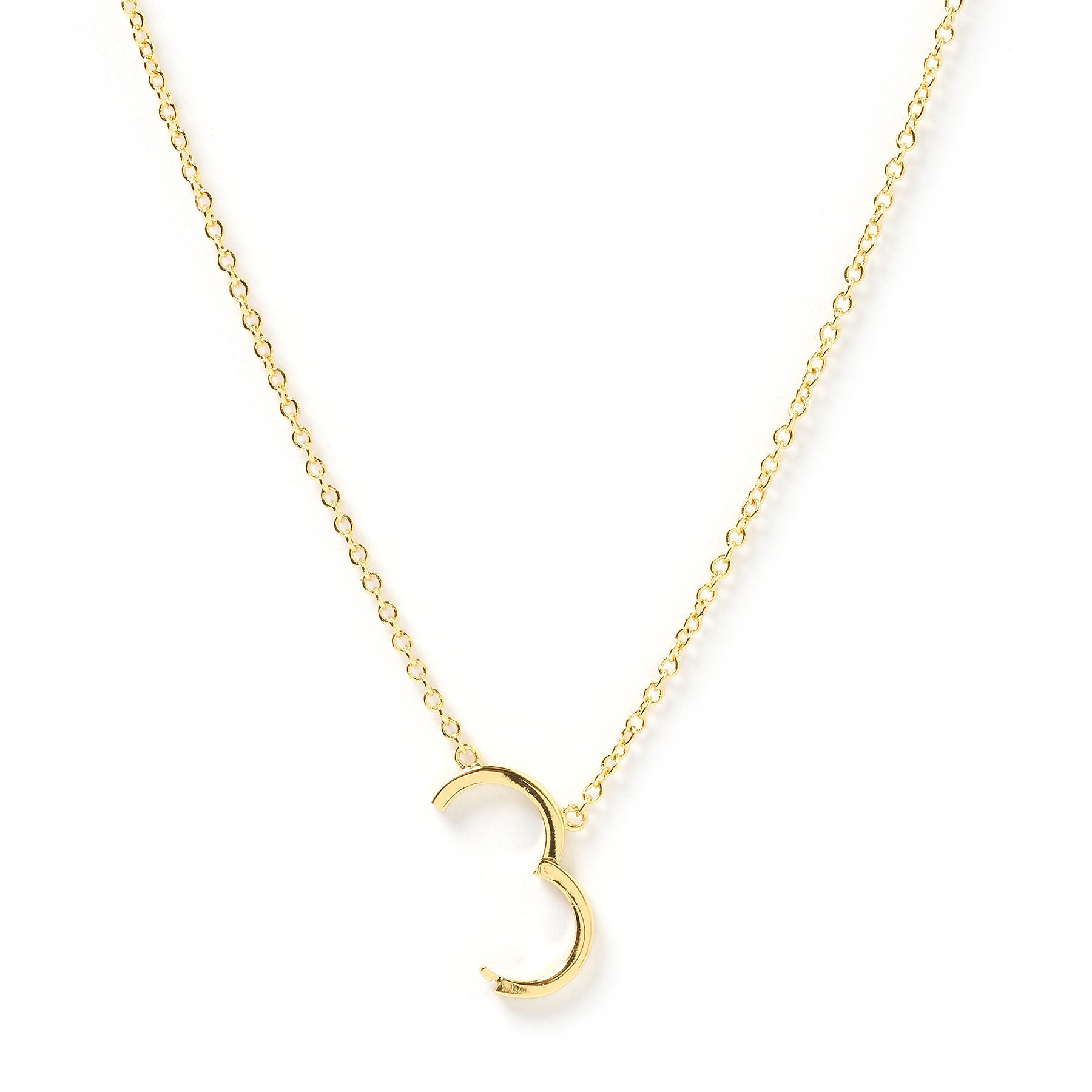 Arms Of Eve stunning gold Akira pearl 'O' charm necklace adorned with beautiful pearl pendant, adding a touch of elegance