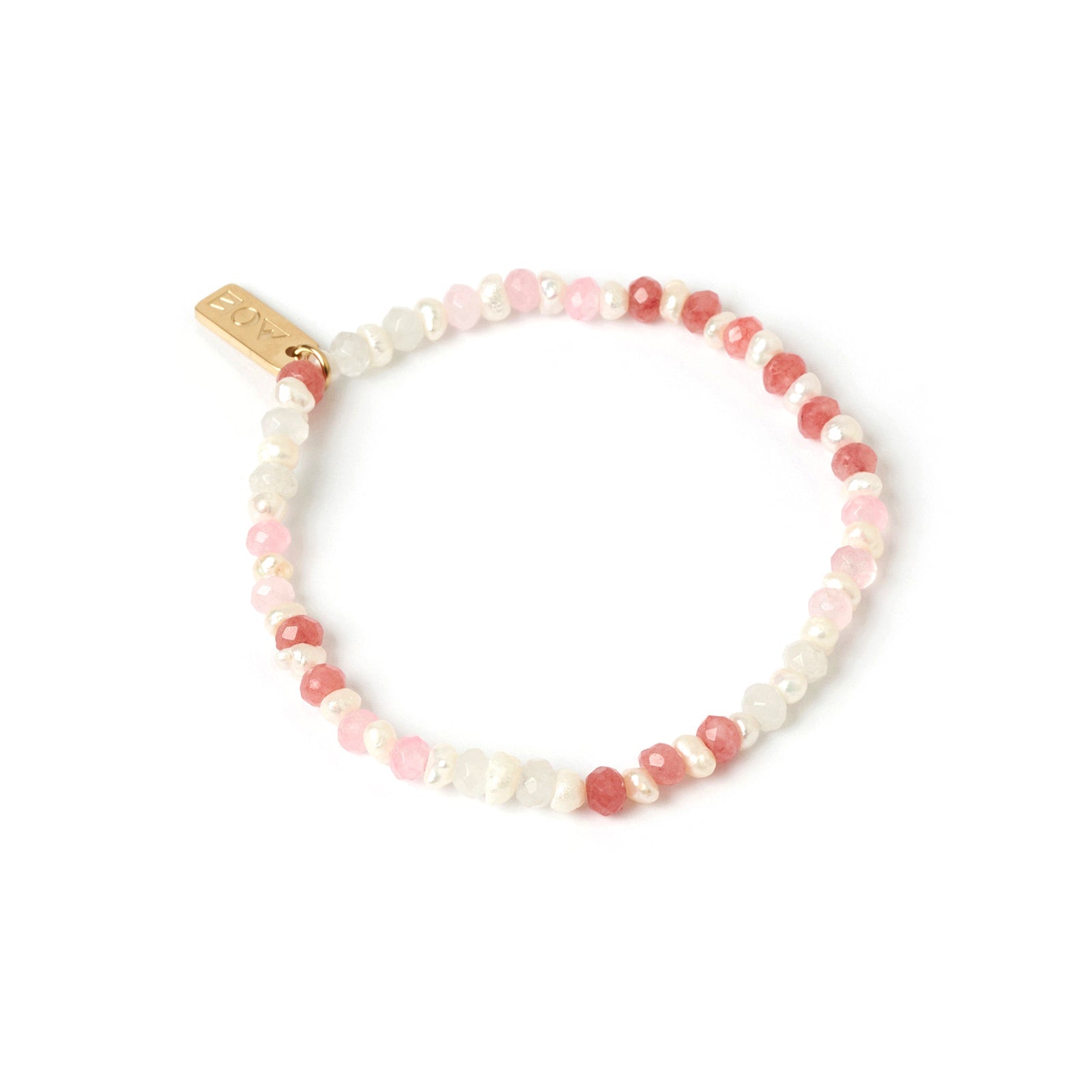 Bloom Pearl and Gemstone Bracelet - Watermelon