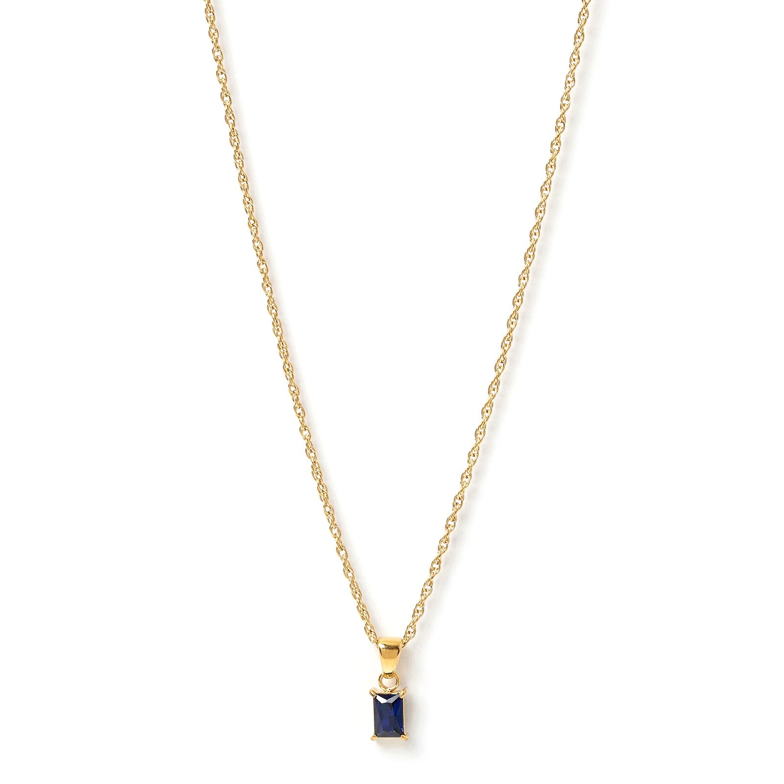Gia Gold Necklace - Sapphire