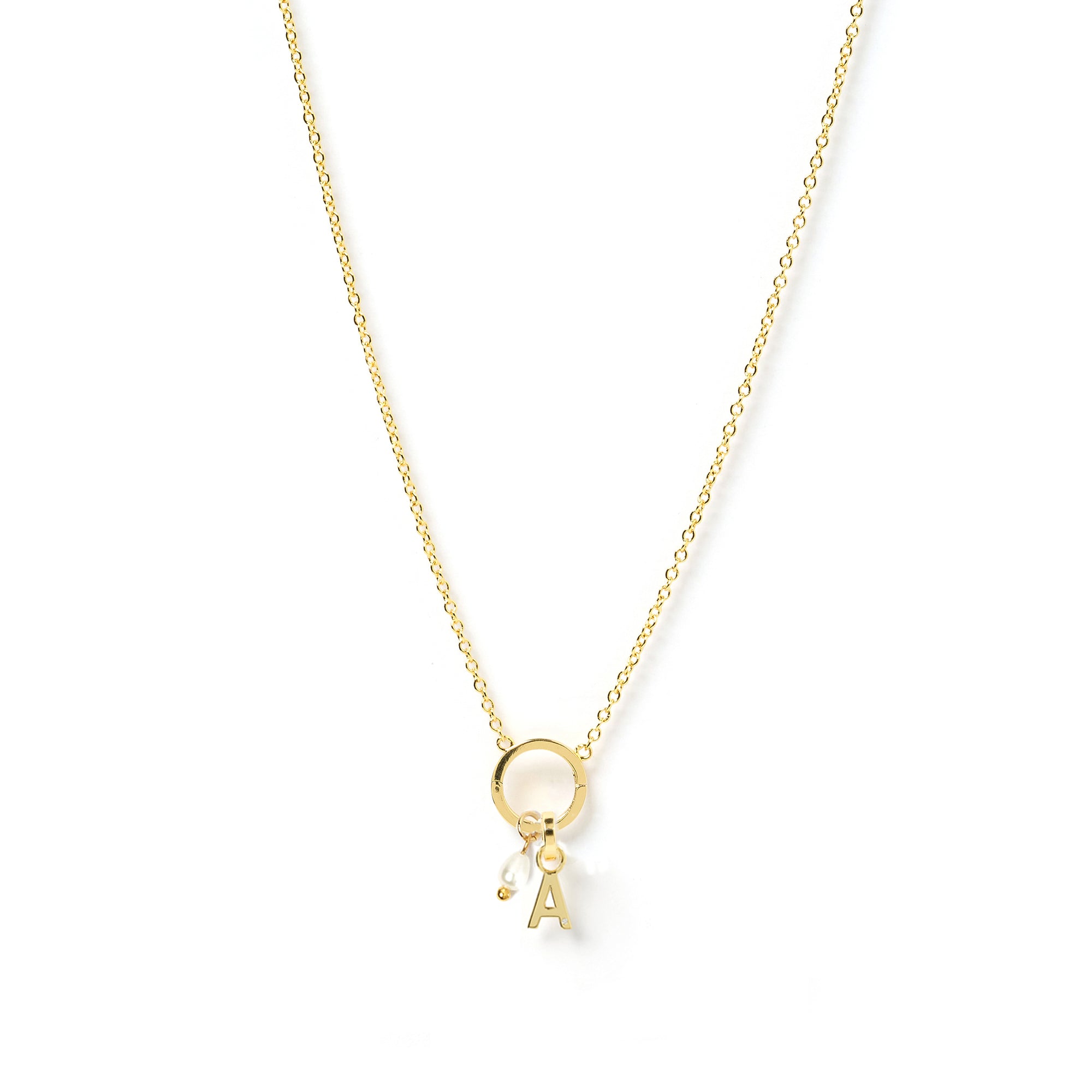 Initial 'O' Charm Necklace