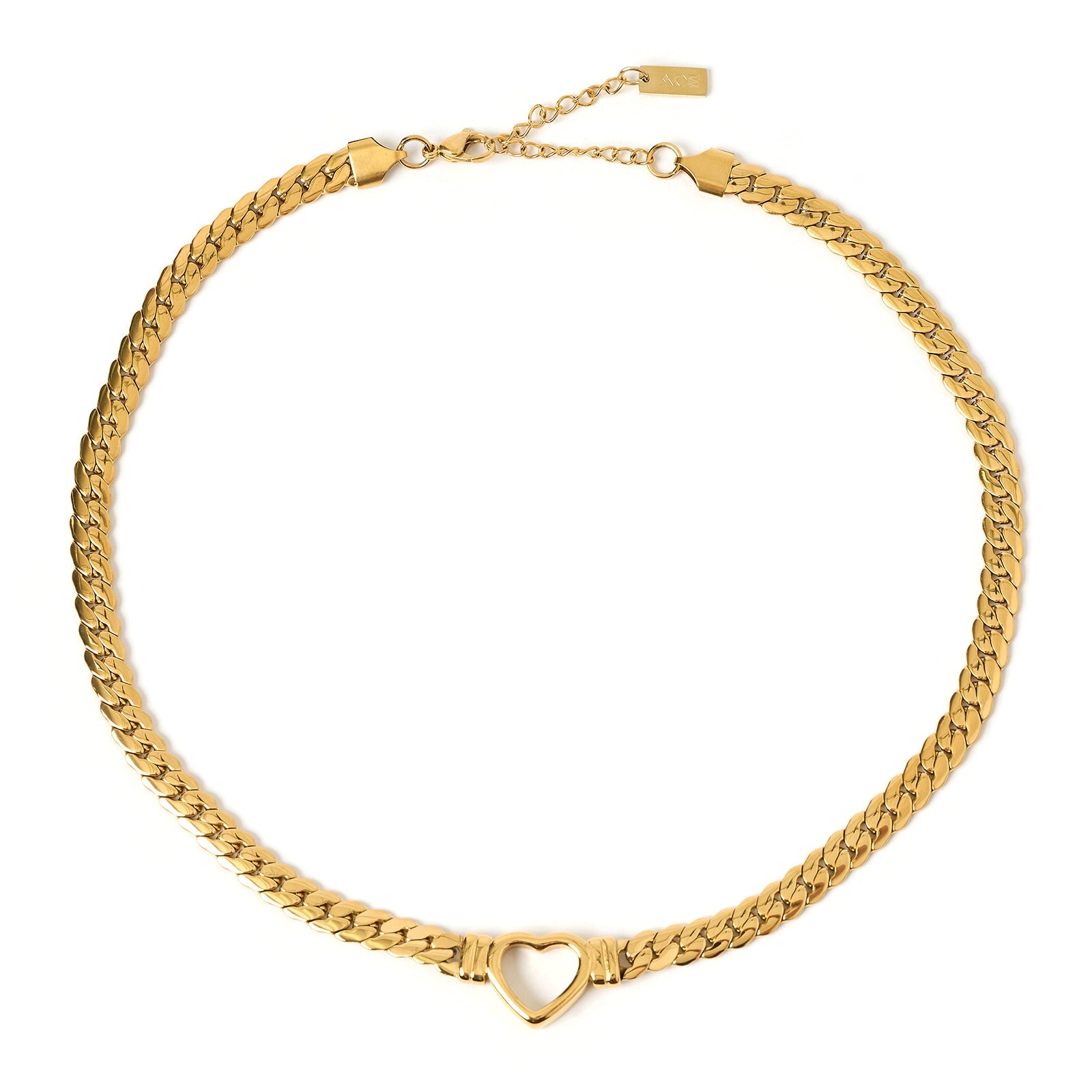 Valentine Heart Necklace - Gold