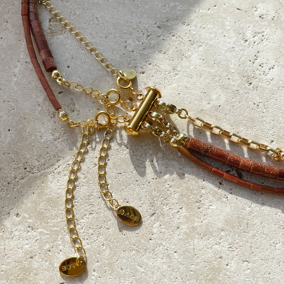 Necklace Stacking Clasp - Gold - Arms Of Eve
