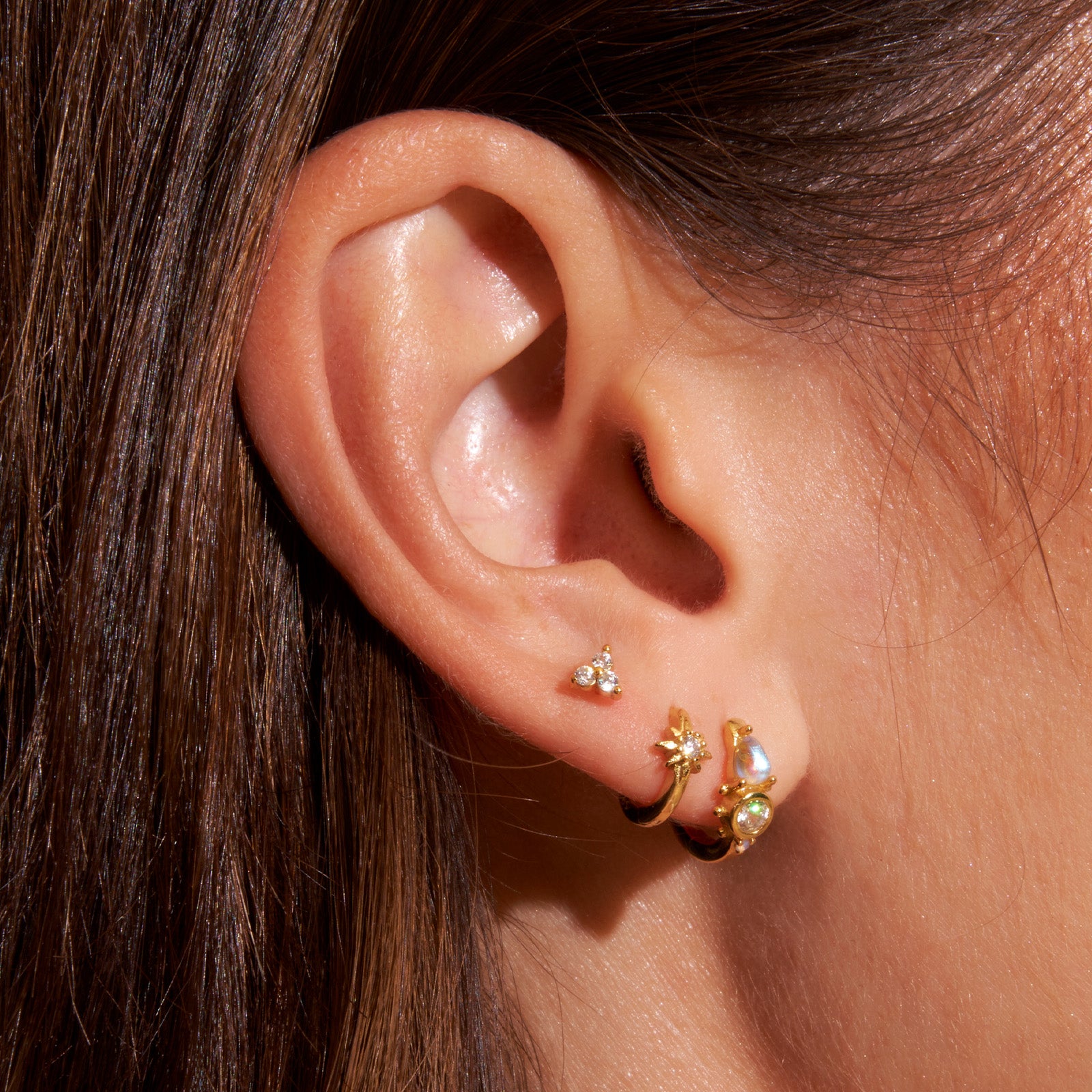 Cassia Single Stack Stud Earring